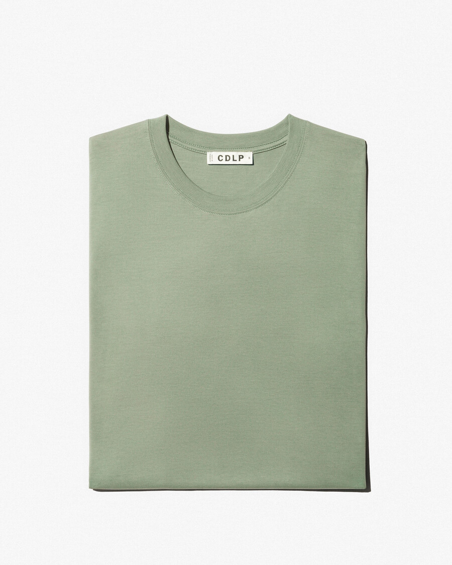 mens midweight t-shirt in sage shop now — cdlp