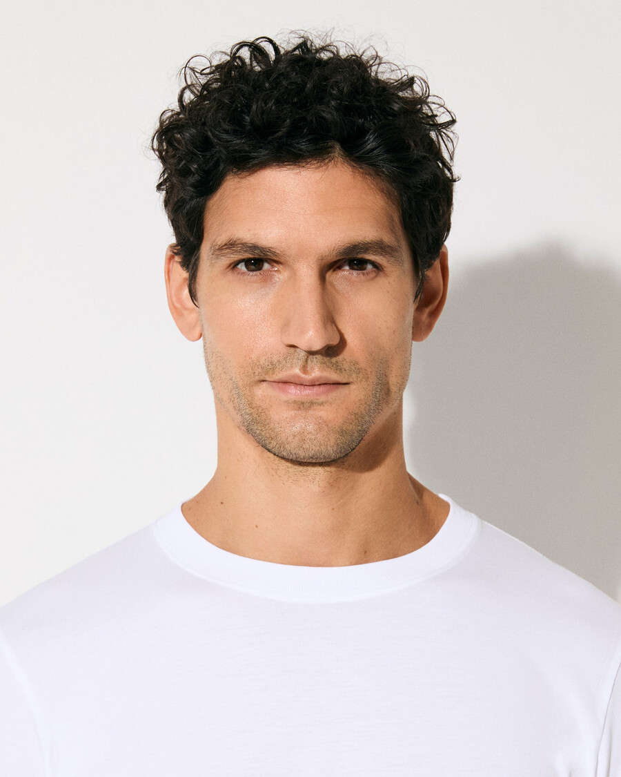 mens midweight long sleeve t-shirt in white shop — cdlp