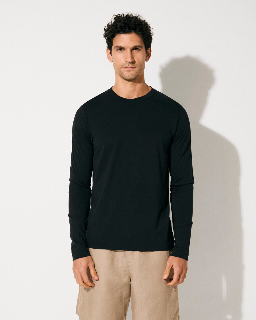 2 x midweight long sleeve t-shirt in black shop—cdlp