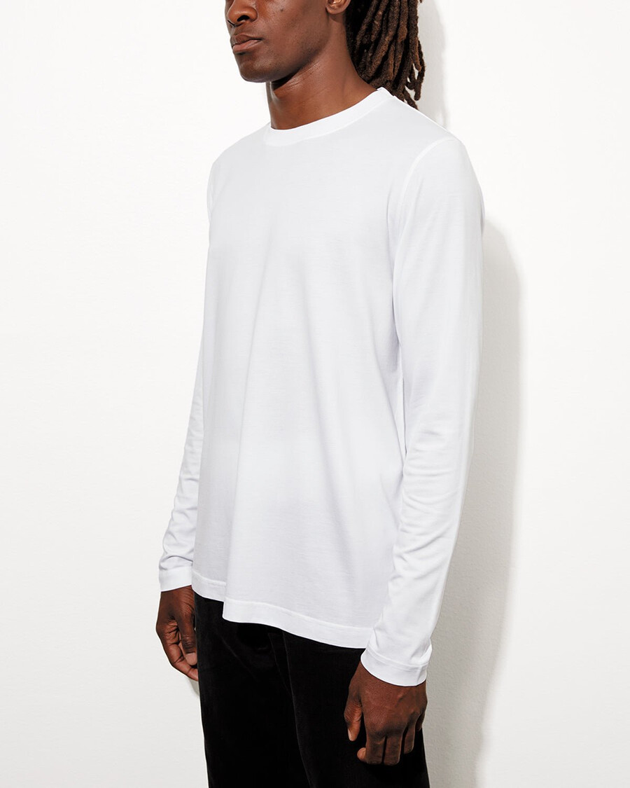 2 x mens midweight long sleeve t-shirt in white shop—cdlp