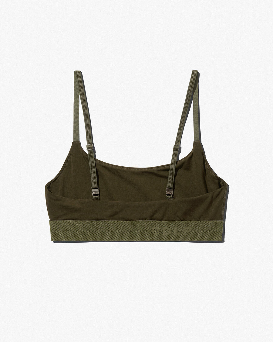 womens scoop bralette in olive green shop now — cdlp