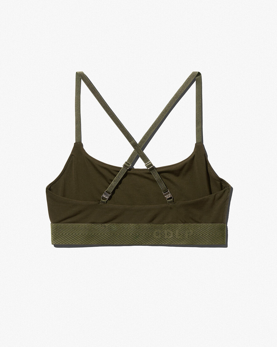 womens scoop bralette in olive green shop now — cdlp