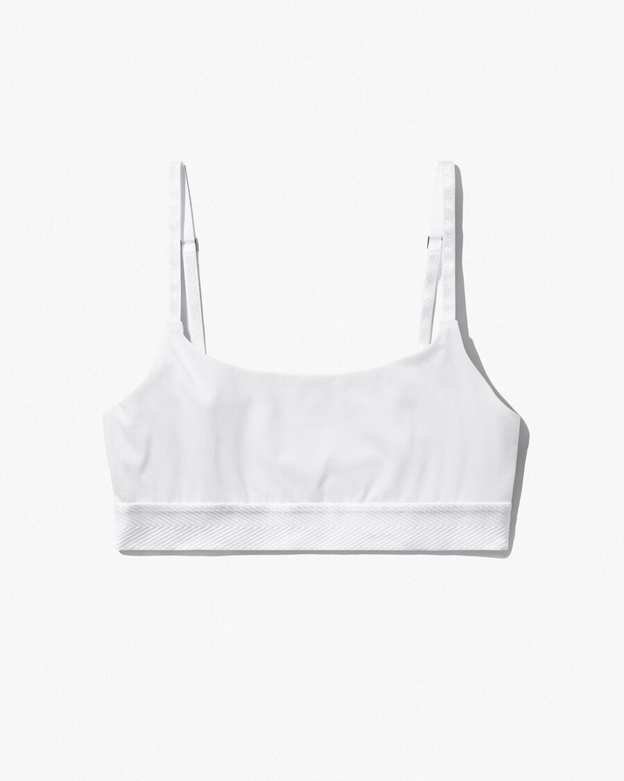 womens scoop bralette in white shop now — cdlp