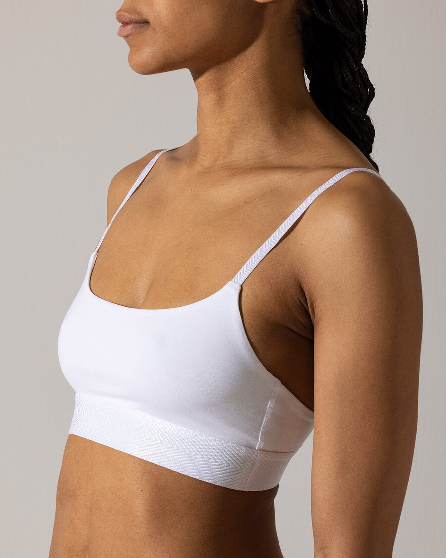 womens scoop bralette in white shop now — cdlp