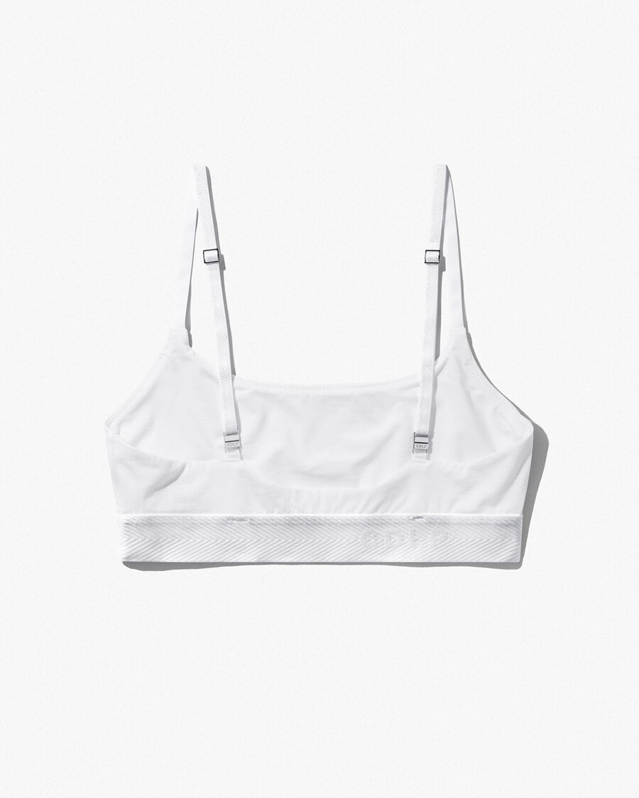 womens scoop bralette in white shop now — cdlp