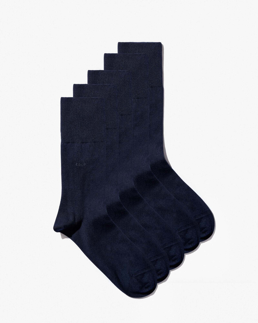 5 × mens mid length bamboo socks in navy blue shop — cdlp