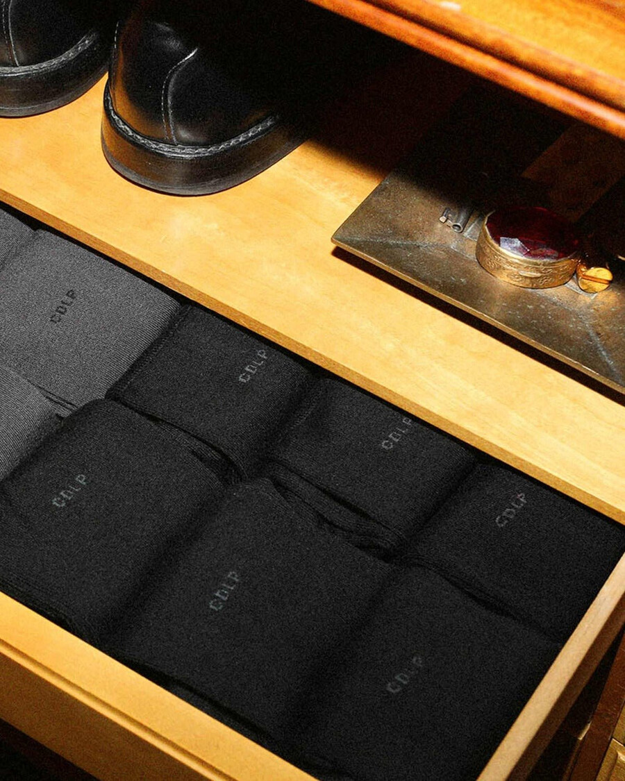10 × mens mid length bamboo socks in black shop — cdlp