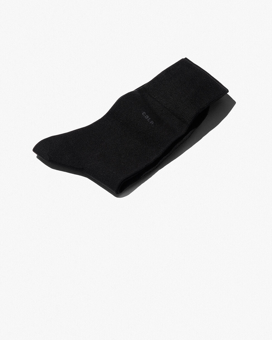 6 x unisex mid length cotton socks in black shop — cdlp