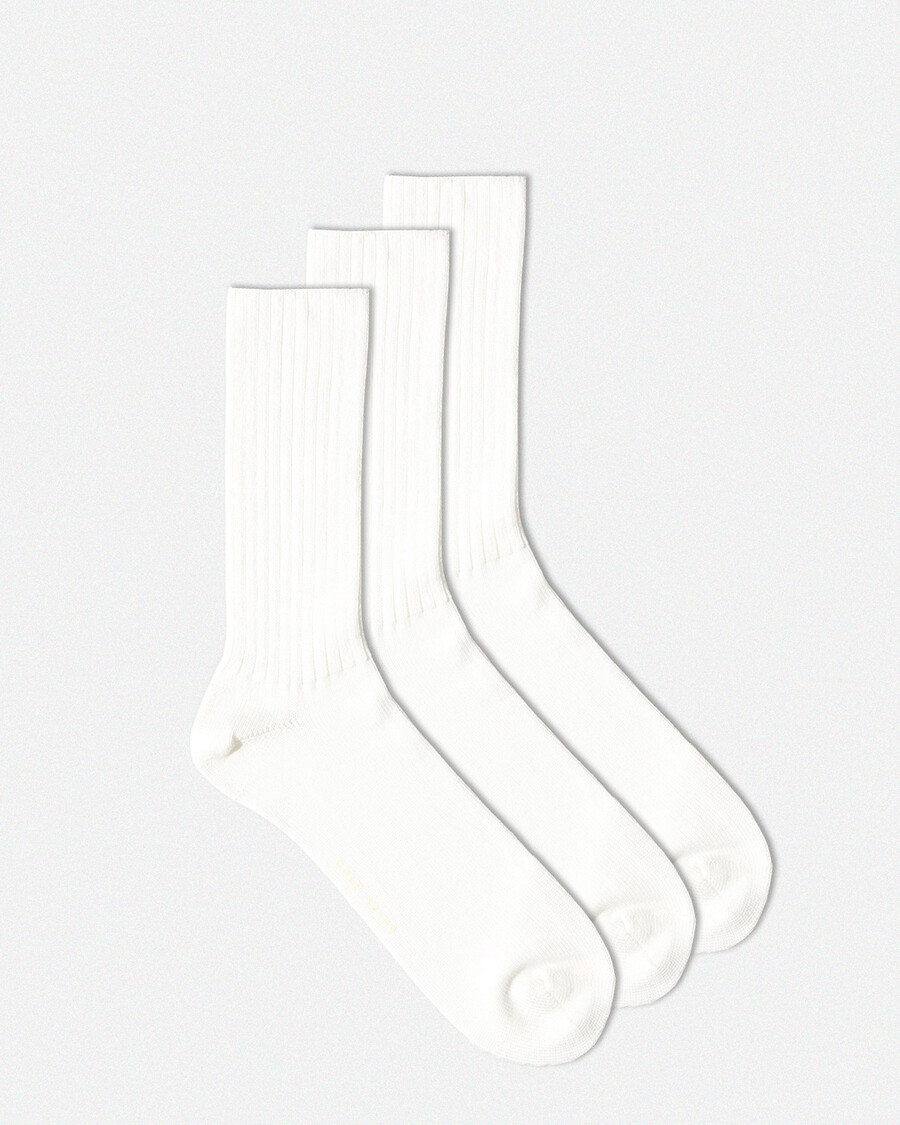 3 x unisex mid length tennis socks in white shop — cdlp
