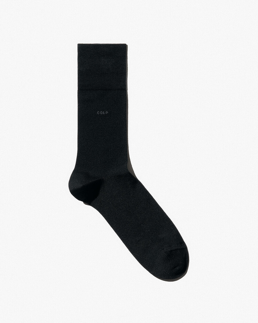 unisex mid length cotton socks in black shop now — cdlp
