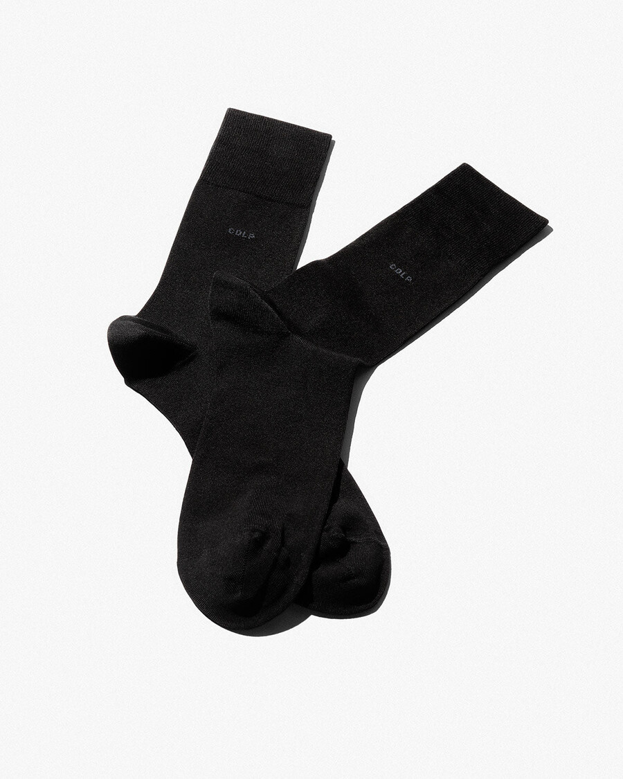 unisex mid length cotton socks in black shop now — cdlp