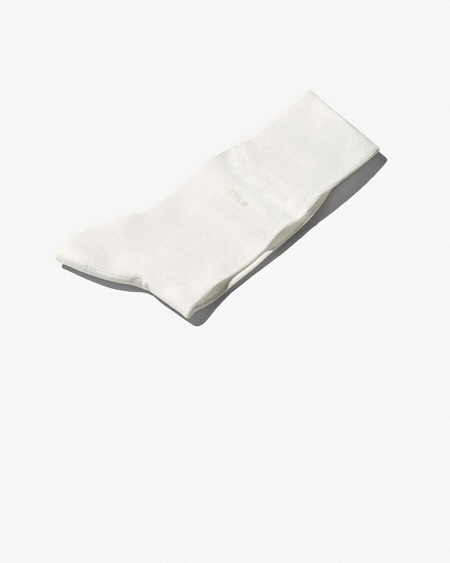 6 x unisex mid length cotton socks in white shop — cdlp