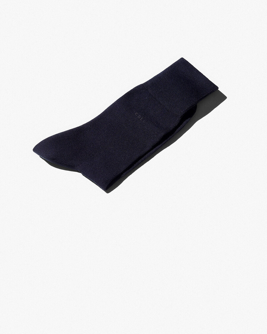 6 x unisex mid length cotton socks in dark navy shop—cdlp