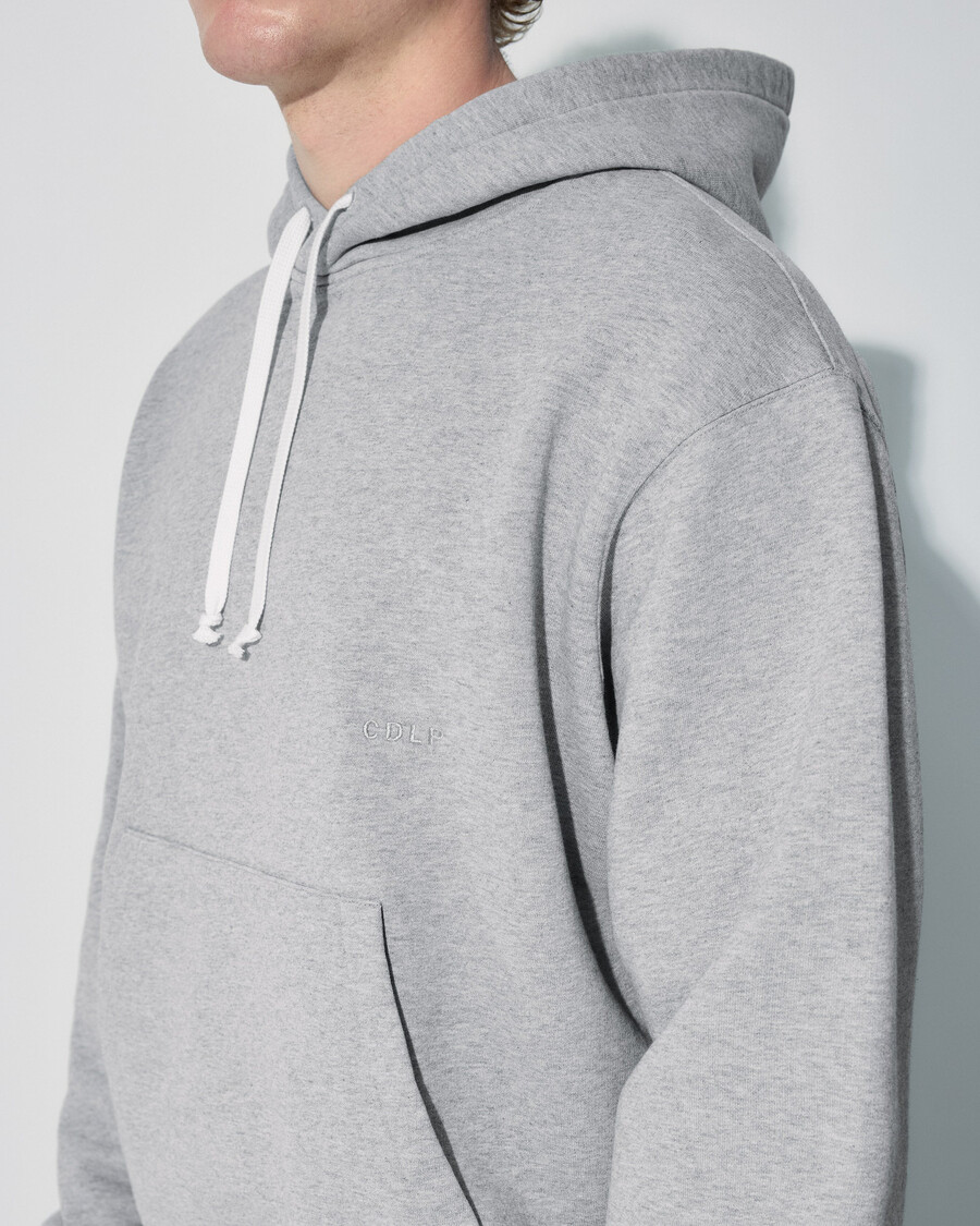 mens hoodie in grey melange shop now – cdlp