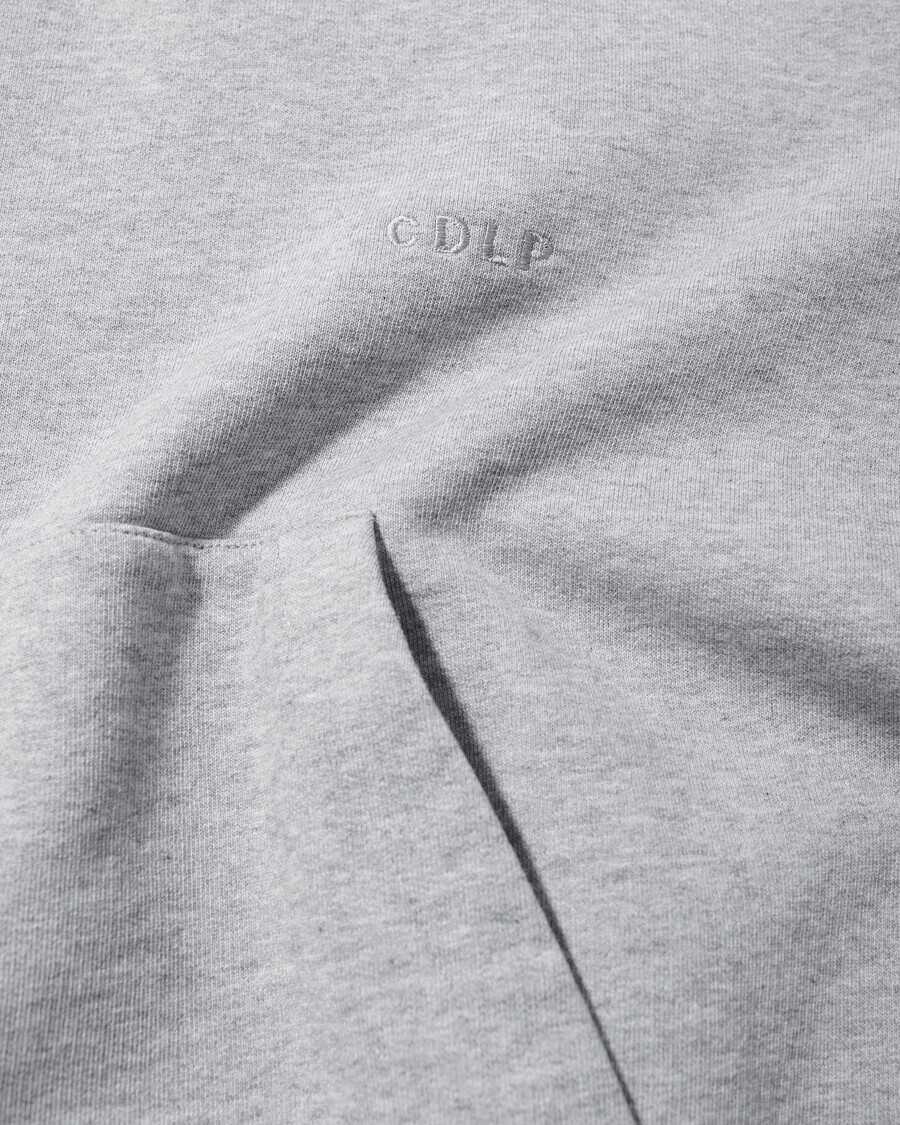 mens hoodie in grey melange shop now – cdlp