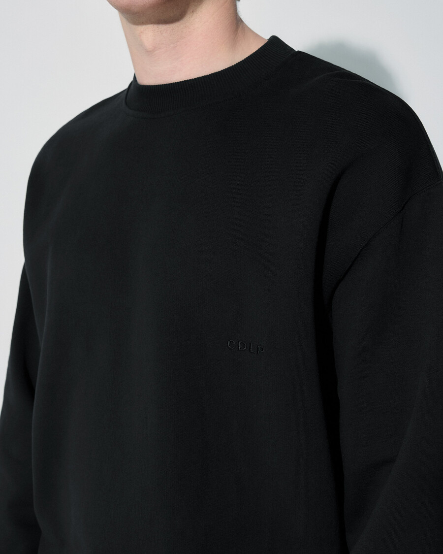 mens cotton sweatshirt in black shop now – cdlp
