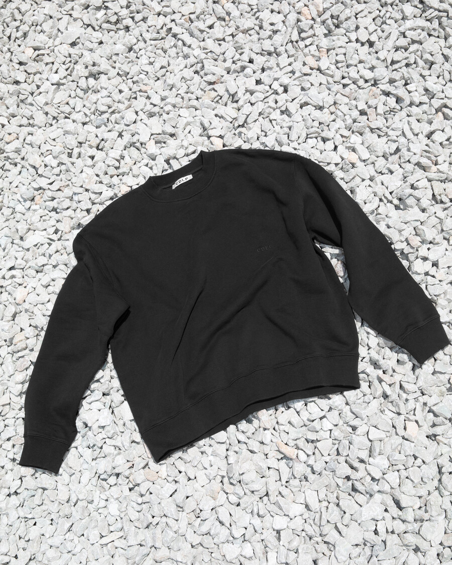 mens cotton sweatshirt in black shop now – cdlp