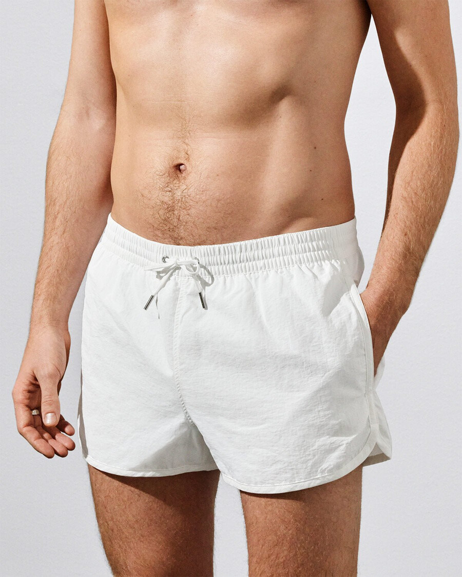 mens swim shorts in white shop now — cdlp