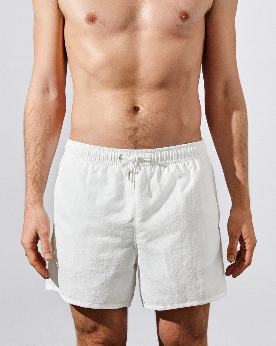 mens swim trunks in white shop now — cdlp