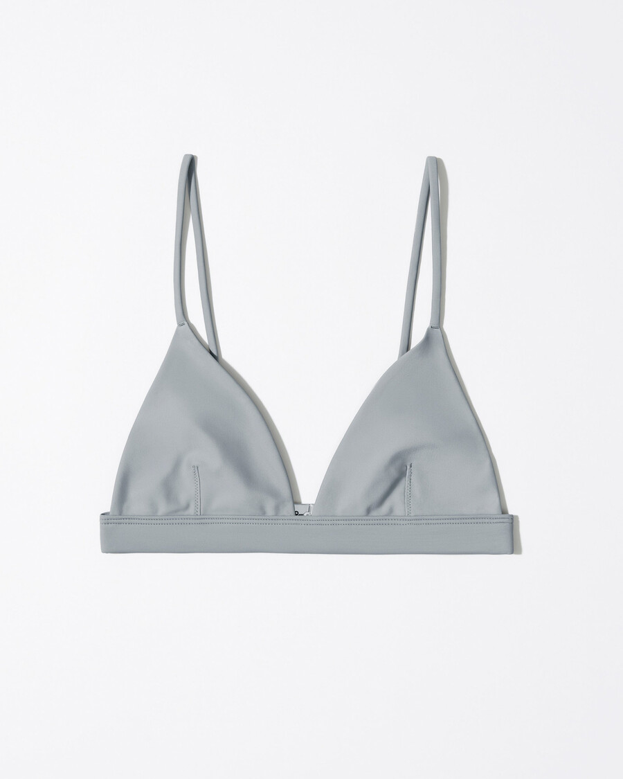 womens triangle bikini top in slate shop now — cdlp