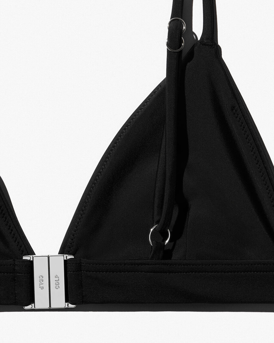 womens triangle bikini top in black shop now — cdlp