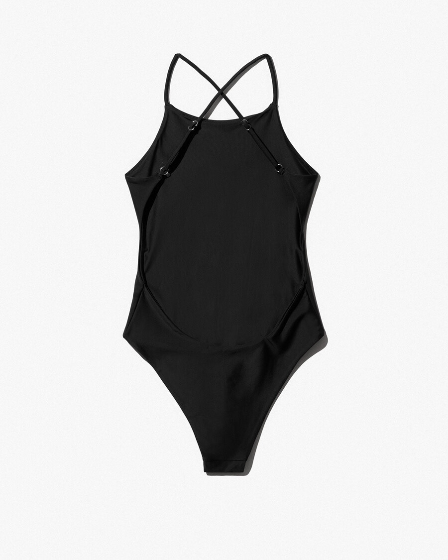 womens racer swimsuit in black shop now — cdlp