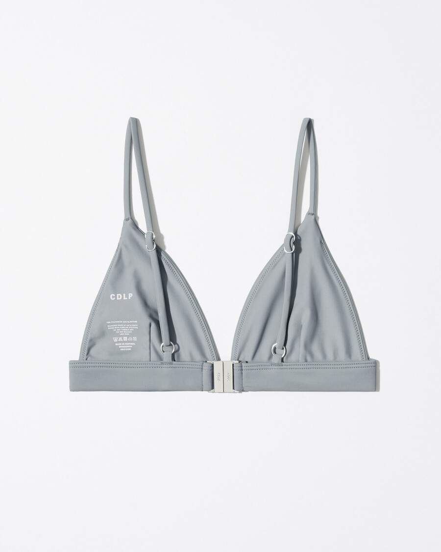 womens triangle bikini top in slate shop now — cdlp