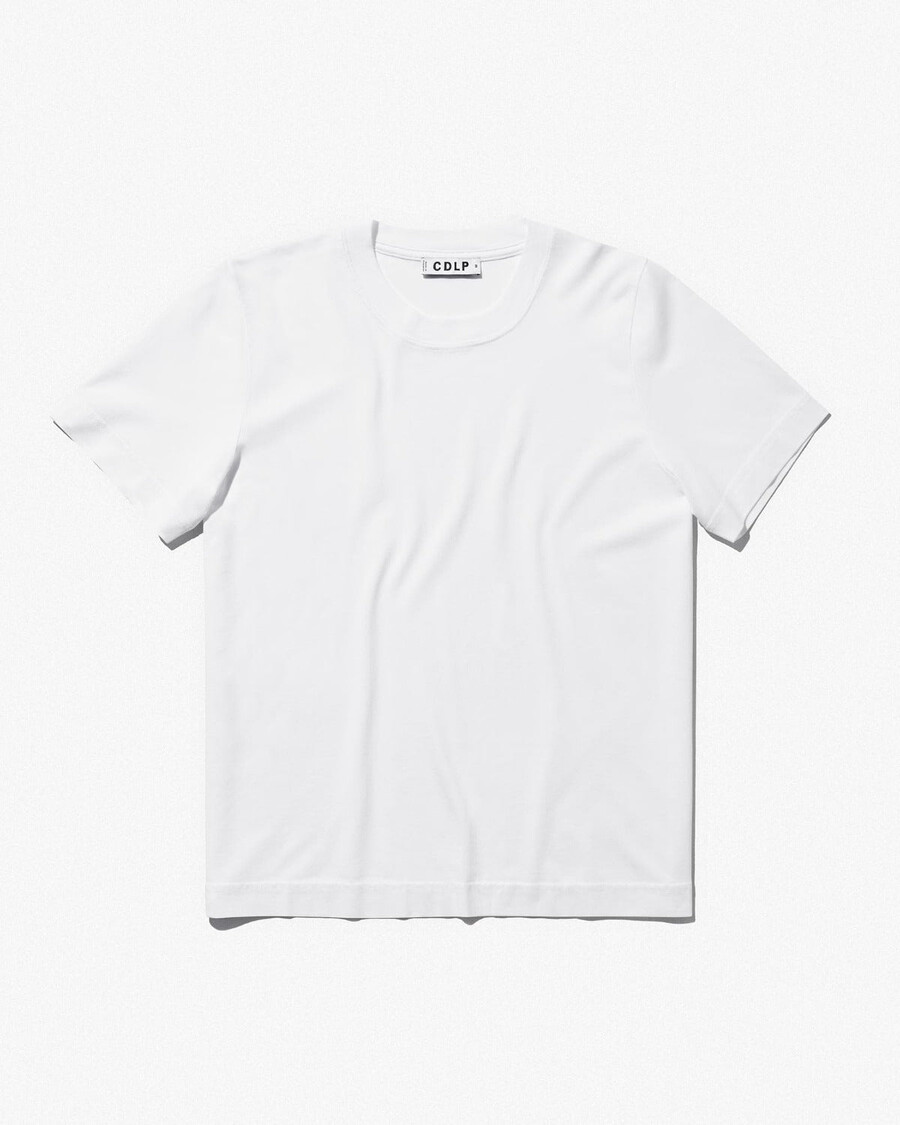 womens midweight t-shirt in white shop now — cdlp