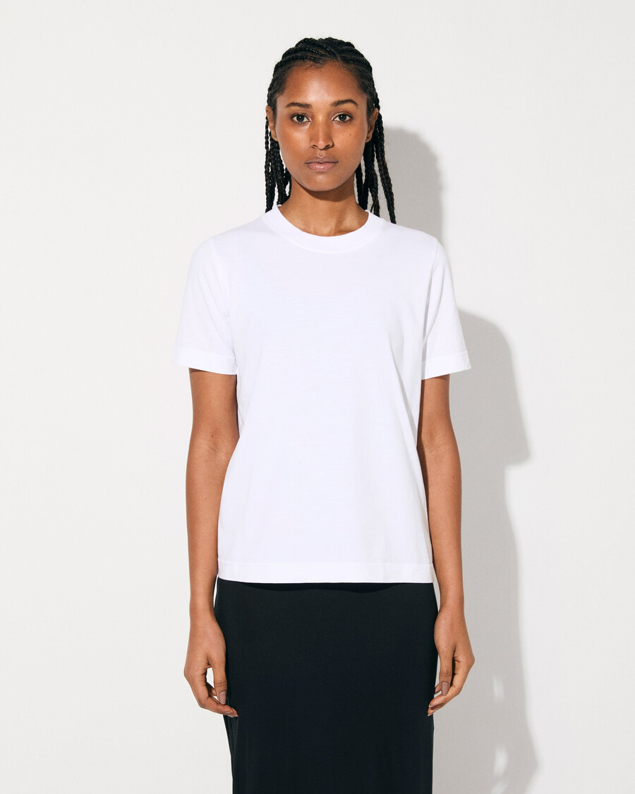 womens midweight t-shirt in white shop now — cdlp
