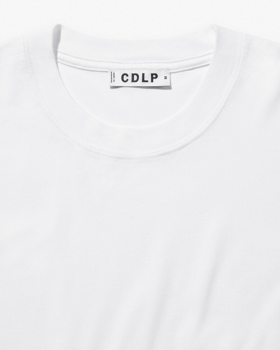womens midweight t-shirt in white shop now — cdlp