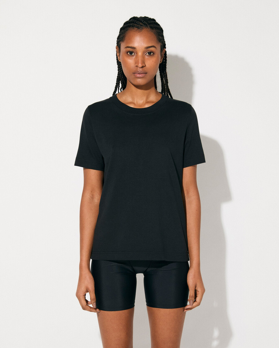 womens midweight t-shirt in black shop now — cdlp