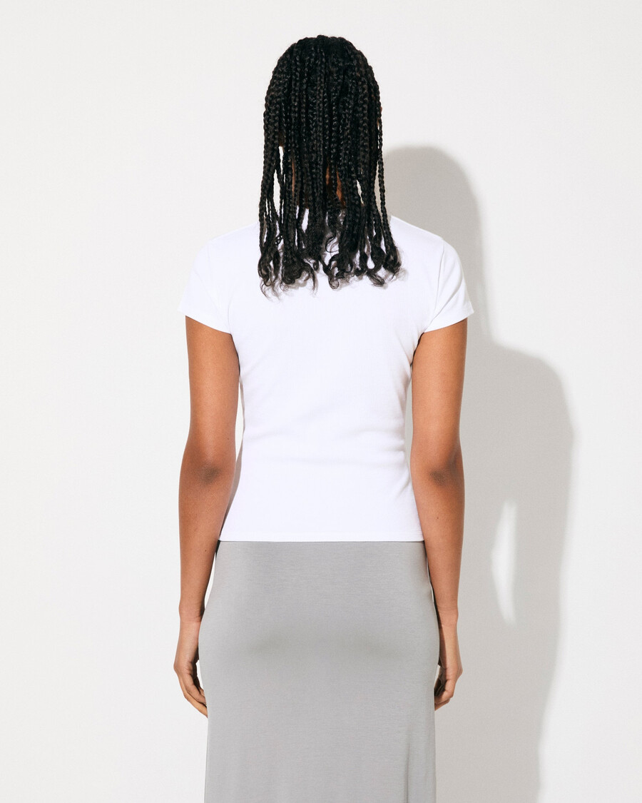 womens rib t-shirt in white shop now — cdlp