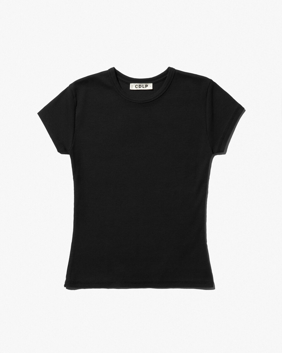 womens rib t-shirt in off black shop now — cdlp
