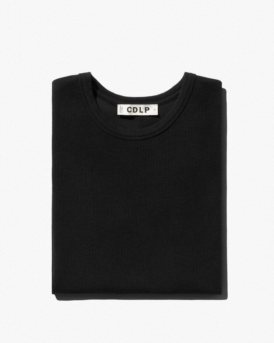 womens rib t-shirt in off black shop now — cdlp