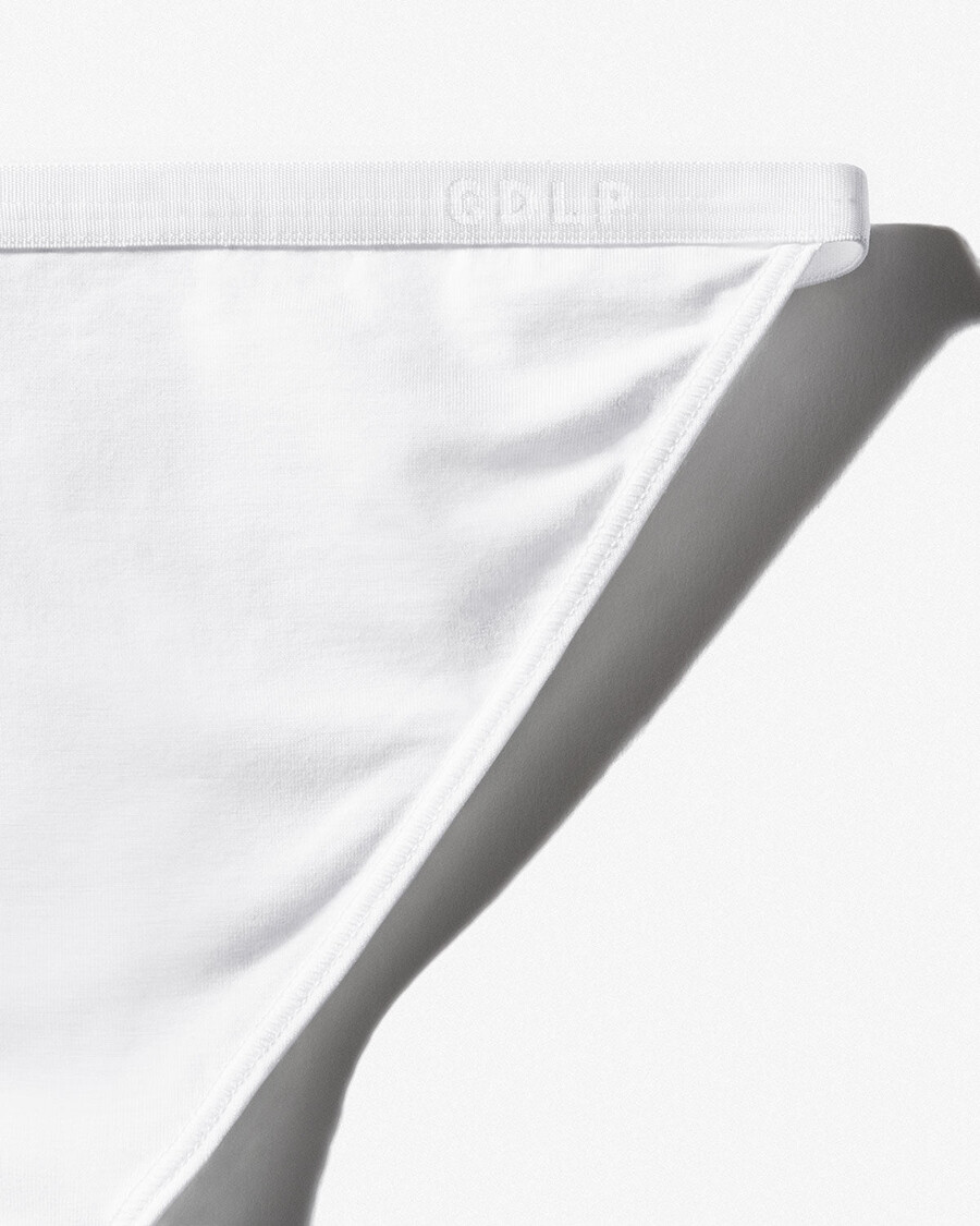 3 x womens tanga brief in white shop now — cdlp