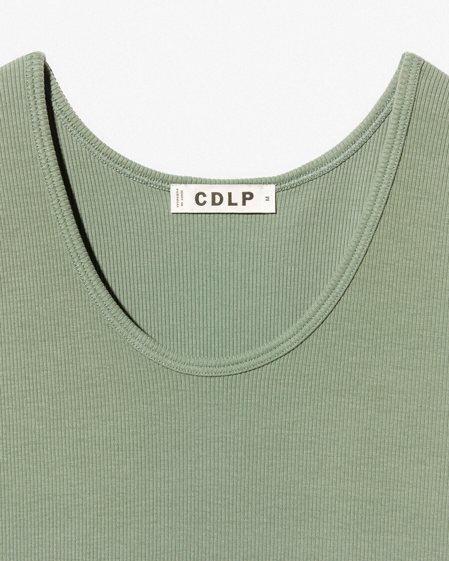 mens rib tank top in sage shop now — cdlp