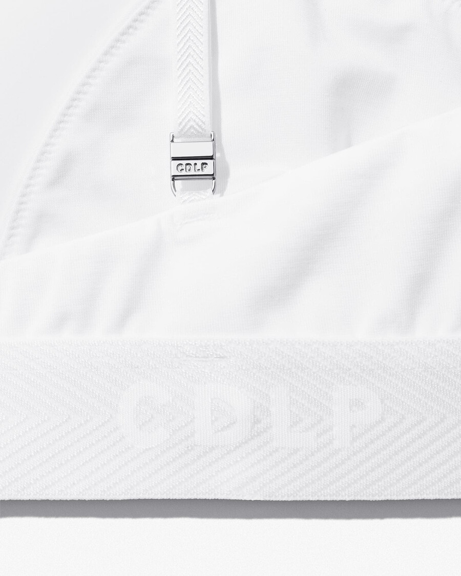 2 x womens triangle bralette in white shop now — cdlp