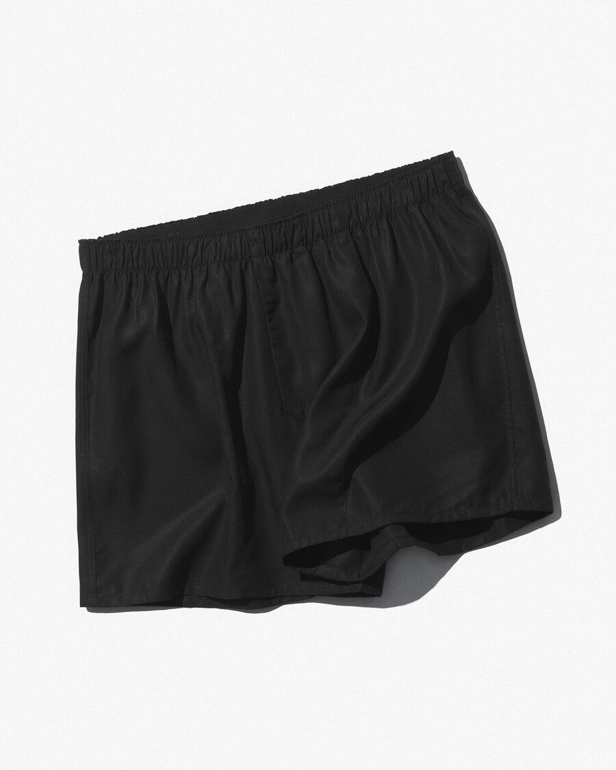3 x mens woven boxer shorts classic in black white sky blue shop — cdlp