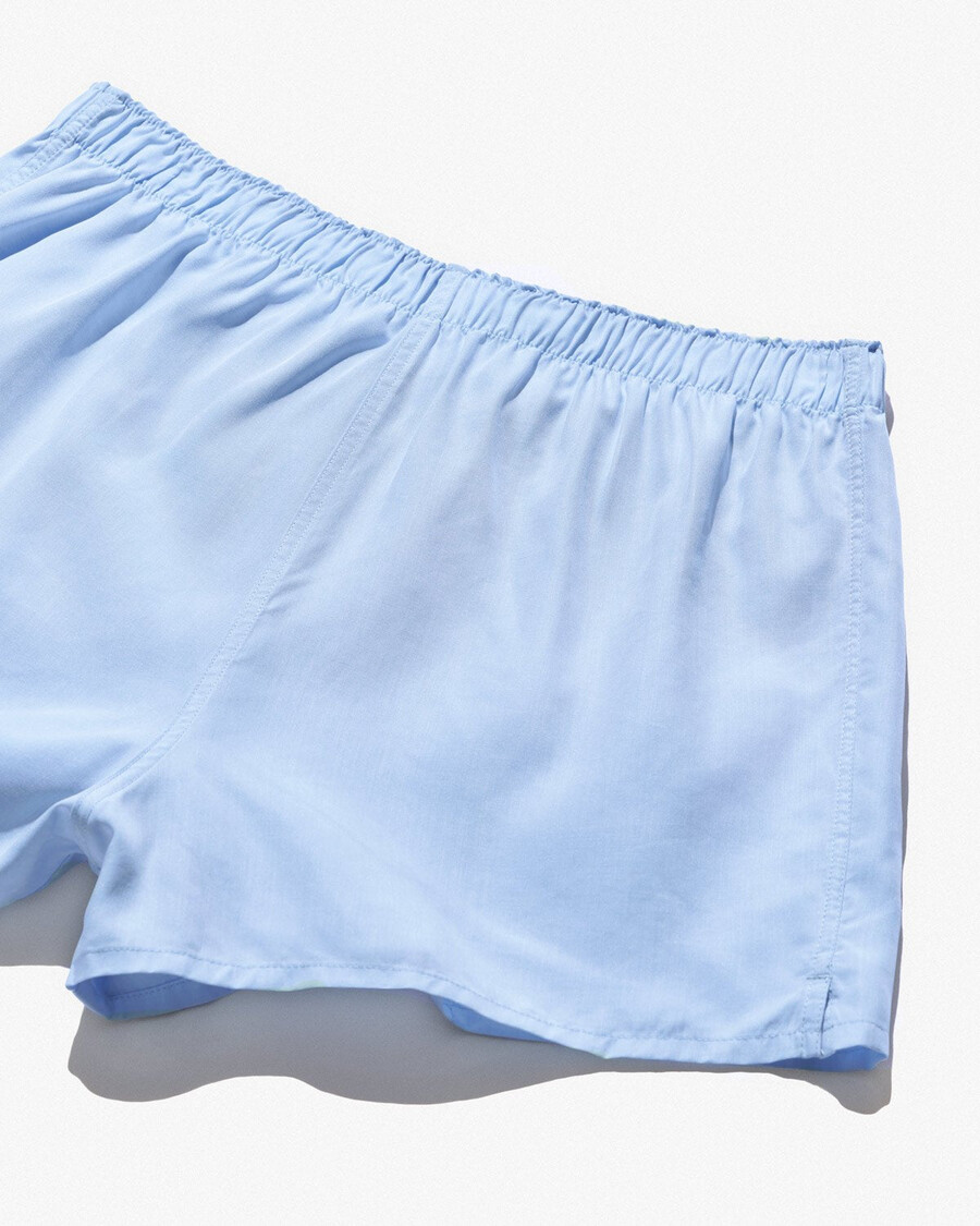 3 x mens woven boxer shorts slim in sky blue shop now—cdlp