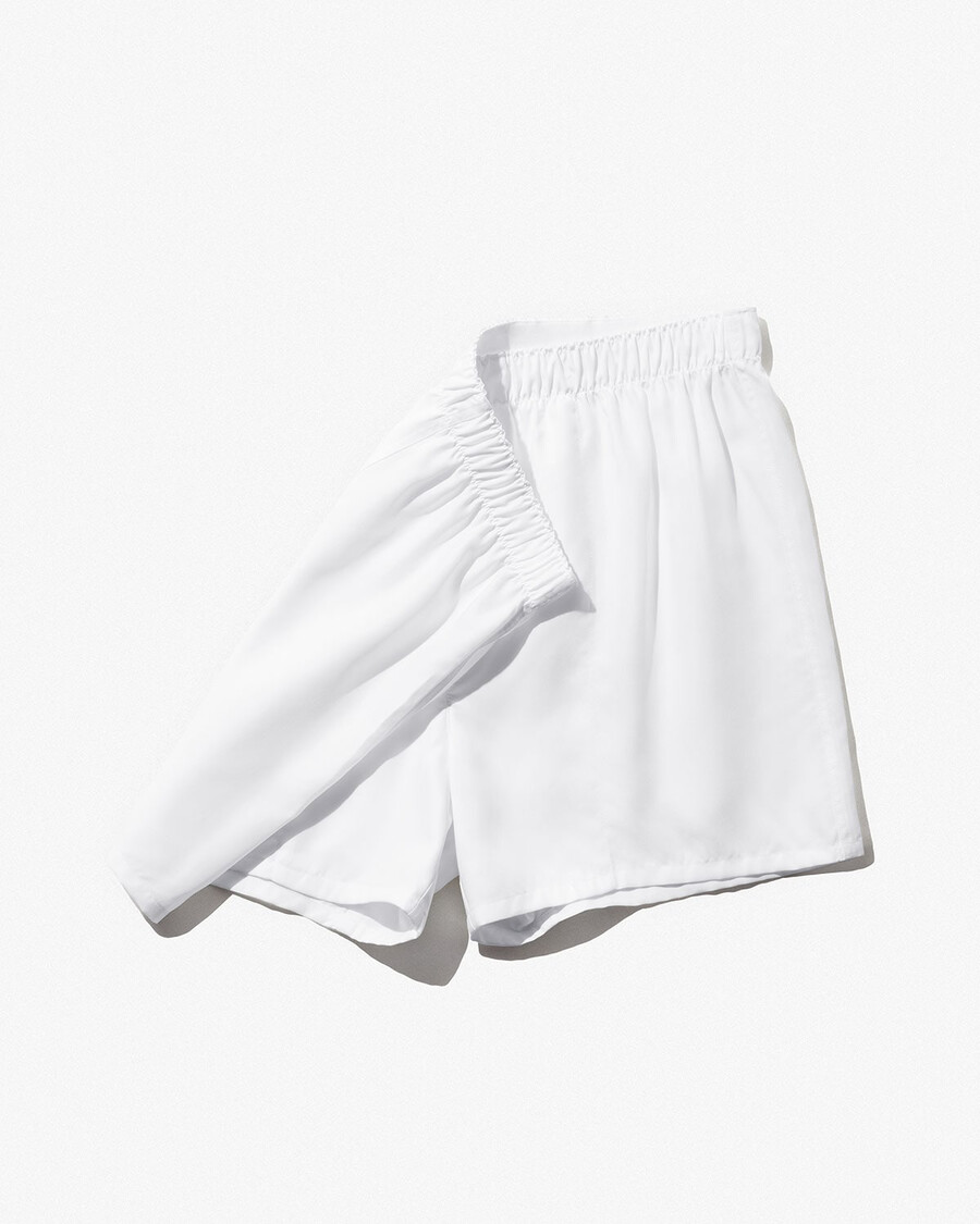 3 x mens woven boxer shorts classic in white shop — cdlp