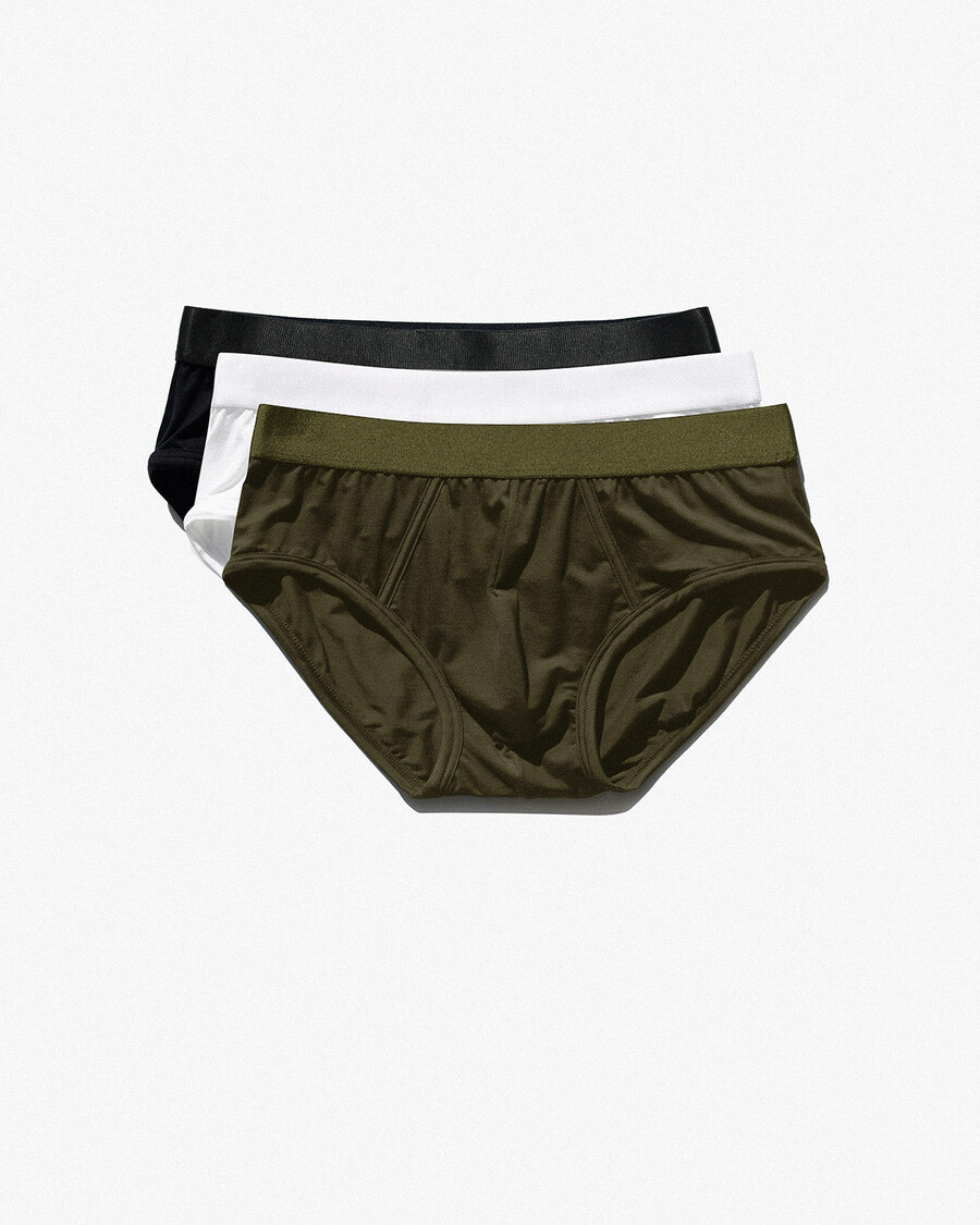 3 × mens y-brief in black white olive green shop — cdlp
