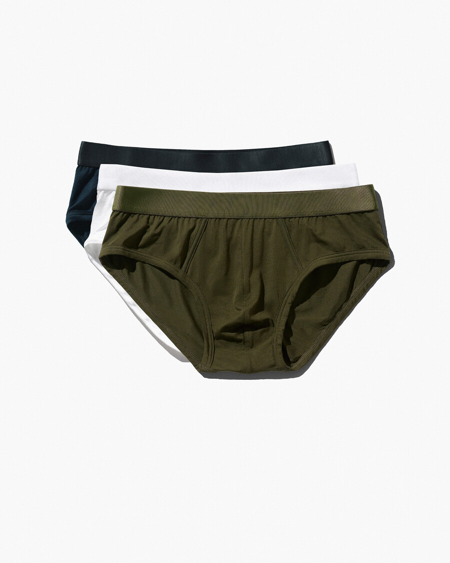 12 × mens y-brief in white olive green dark navy shop now — cdlp