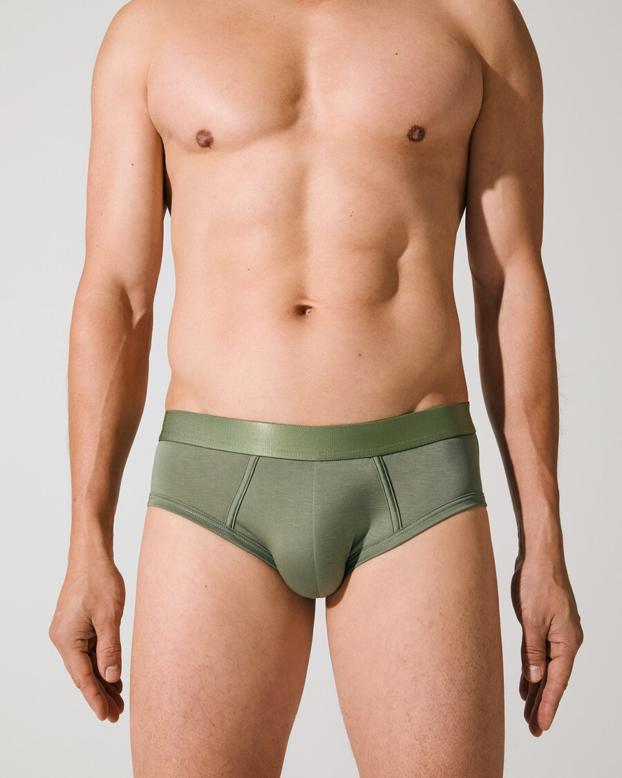3 × mens y-brief in black white sage shop now — cdlp