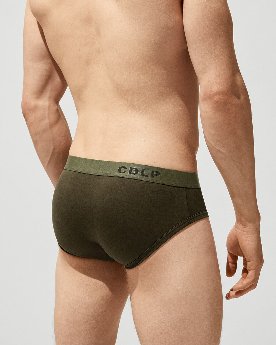 3 × mens y-brief in olive green shop now — cdlp