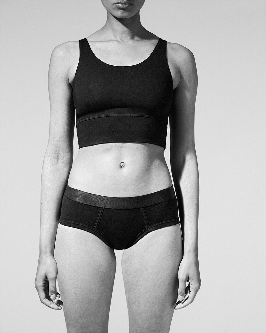 womens y-brief in black shop now — cdlp