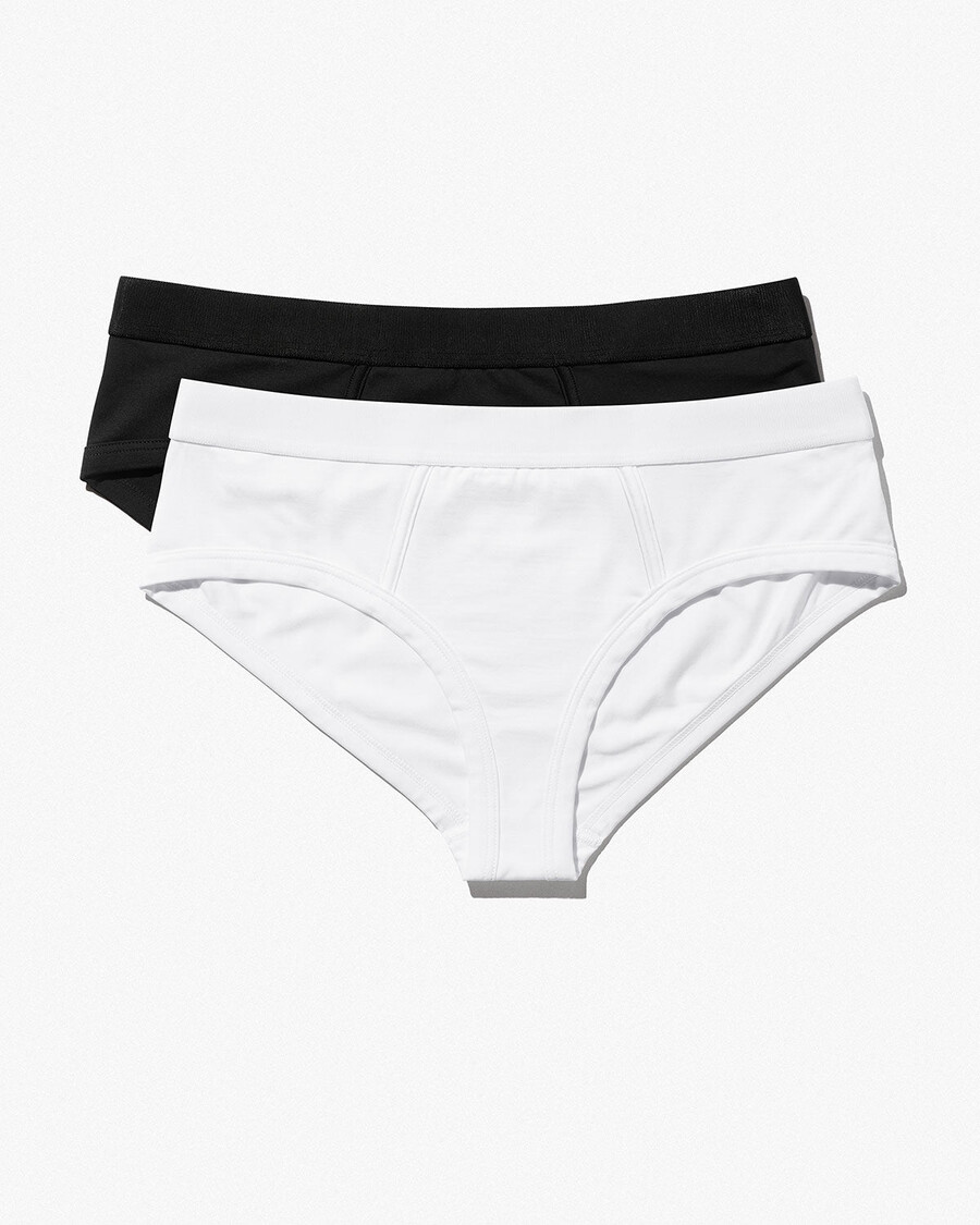 2 × womens y-brief in white and black shop now — cdlp